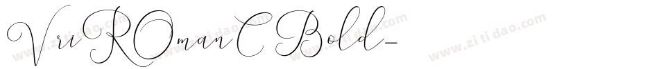 VriROmanC Bold字体转换